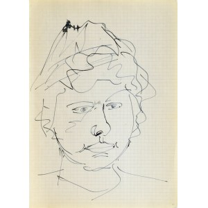 Jerzy PANEK (1918-2001), Kopf einer jungen Frau mit Kopfbedeckung, 1963