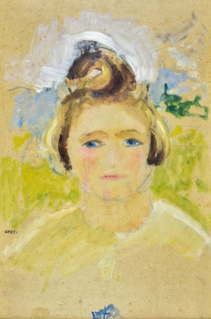Irena WEISS (ANERI) (1888-1981), Portret dziewczynki - Hanusia, ok. 1926