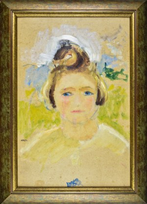 Irena WEISS (ANERI) (1888-1981), Portret dziewczynki - Hanusia, ok. 1926