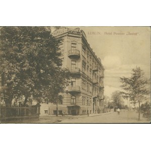 Lublin - Hotel Pension Janina, Wyd. K. Wojutyński, Warszawa, druk sepia, ok. 1910