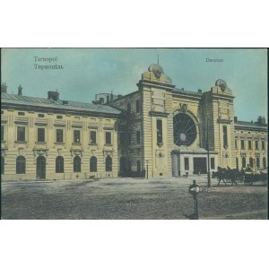 Ternopil - železniční stanice, Nakł. B. Rappaport, st. pkol., 1908,