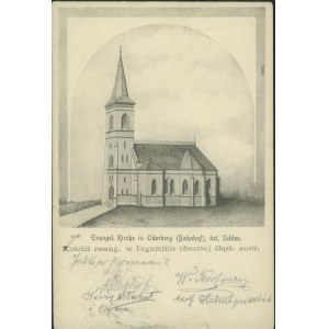 Bohumin - Oderberg, Kościół ewangelicki w Boguminie (dworcu), druk czb., ok 1900,