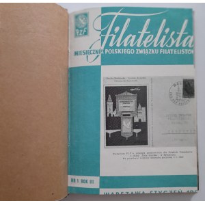 Filatelista.Miesięcznik roku 1956 čísla 1-12