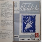 Filatelista.Miesięcznik rocznik 1956 numery 1-12