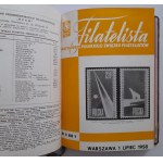 Filatelista.Dwutygodnik rocznik 1958 Numery 1-24
