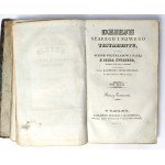 Dzieje Starego i Nowego Testamentu, Warszawa 1837 r.