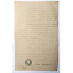 Kielce, předmanželská smlouva, 1869.