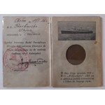 Legitymacja i medal Pamiątkowy XV -lecia Odzyskania Dostępu do Morza