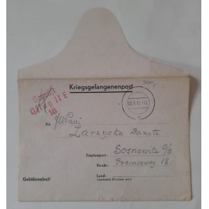 List z oflagu wysłany 8.04.1942 r. przez p.por. Stanisława Szeligowskiego .