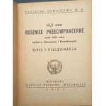 Broszura instruktażowa 14,5 mm rusznice przeciwpancerne wzór 1941 roku systemu Simonowa i Diechtiarewa Opis i pielęgnacja