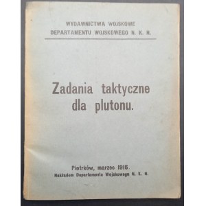 Zadania taktyczne dla plutonu Rok 1916