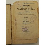 Biblioteka Warszawska Pismo poświęcone naukom, sztukom i przemysłowi 1855 Tom drugi