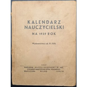 Kalendarz nauczycielski na 1939 rok