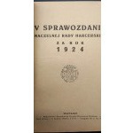 V Sprawozdanie Naczelnej Rady Harcerskiej za rok 1924