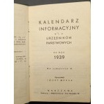 Kalendarz Informacyjny dla Urzędników Państwowych na rok 1939