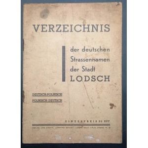 Německo-polský slovník názvů ulic v Lodži v období okupace