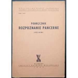 Podręcznik Rozpoznanie pancerne (specjalne) Opracował Płk. K. Szewczenko