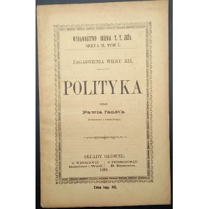 Paweł Janet Zagadnienia wieku XIX Polityka 1890