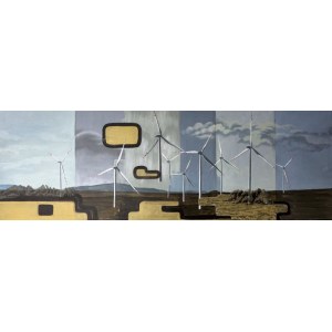 Catherine Lembryk, Landscapes with windmills, 2022.