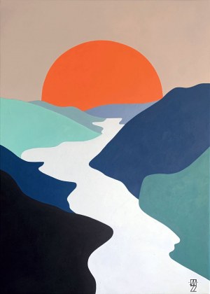 Jagoda Dziewanowska (pseud. Mandala), Sunset II, 2022 r.