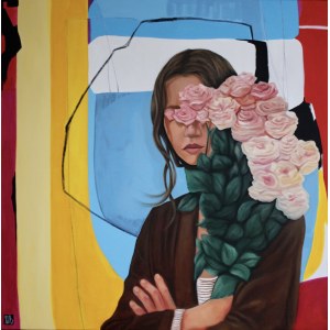 Zanna BRZYZEK (b. 1980), Petals of tea roses, 2021