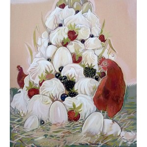 Michalina CZURAKOWSKA (b. 1986), Sweetness of life: Pavlova dessert, 2022