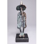 Jacek Cholewa, Pinocchio mit Hut (Bronze, Höhe 21 cm. Auflage: 2/8)