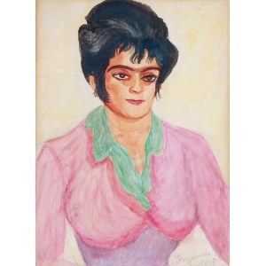 Zofia STRYJEŃSKA (1894-1976), Portret matki - Anny Lubańskiej, 1918