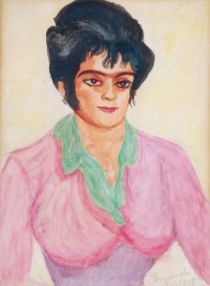 Zofia STRYJEŃSKA (1894-1976), Portret matki - Anny Lubańskiej, 1918