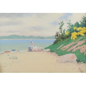 Soter JAXA-MAŁACHOWSKI (1867-1952), Nad zatoką, 1928