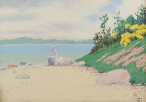 Soter JAXA-MAŁACHOWSKI (1867-1952), Nad zatoką, 1928