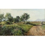 Walery Eljasz RADZIKOWSKI (1841-1905), Pejzaż z kapliczką