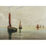 Ernst LORENZ-MUROWANA (1872-1950), Łodzie na morzu