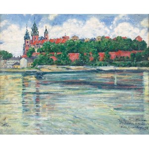 Walerian KRYCIŃSKI (1852-1929), Widok na Wawel, 1919