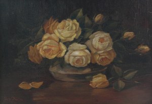 Johann KÜHN, XX w., Żółte róże