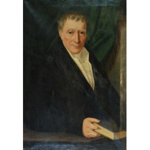 MALARZ NIEOKREŚLONY, XIX w., Portret prawnika Wolfganga Adama Mercka