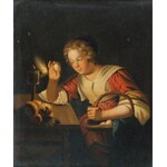 Godfried SCHALCKEN (1643-1706) - naśladowca, Próba jakości jajka
