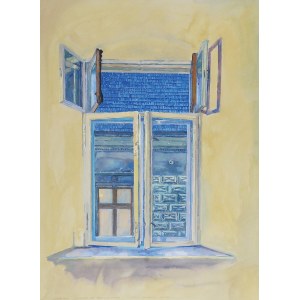 Bożena JĘDRZEJEWICZ-KRZYSIK (ur. 1950), Moje okno, 1989