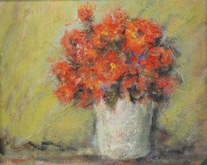 Wiesław OCHMAN (UR. 1937), Kwiaty w wazonie