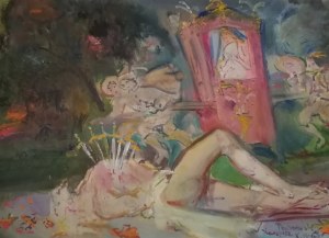 Kasper POCHWALSKI (1899-1971), Spotkanie na drodze, [1967]