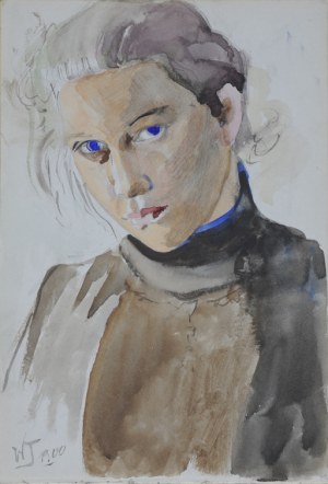 Włodzimierz TETMAJER (1861 – 1923), Niebieskooka – Portret dziewczyny, [1900]