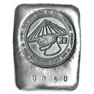 Bar No. 0060, 999 silver, oxidized