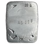 Bar No. 0035, 999 silver, oxidized