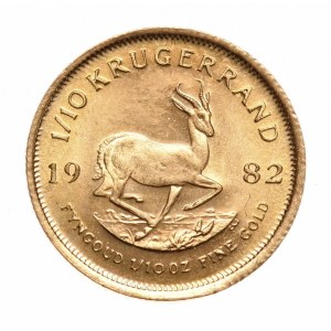 RPA, Krugerrand 1982r., 1/10 oz, złoto