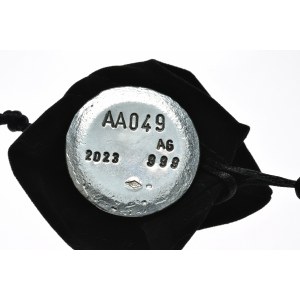 Pan Nacocito button, Ag 999, 2.15 oz (AA049)