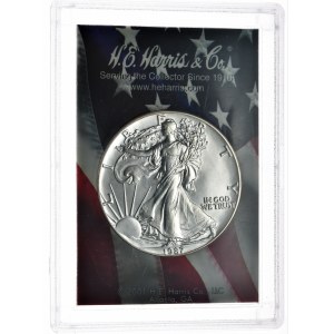 USA, Liberty Silver Eagle dolar, 1987, 1 oz 999 AG