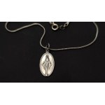 Chain, locket and large pendant, 16.75g