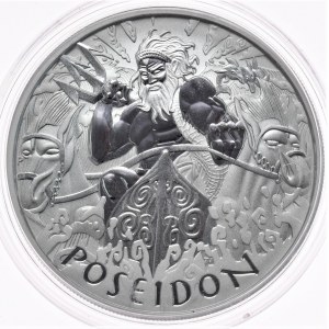 Tuvalu, Poseidon 2021, 1 oz 999 AG