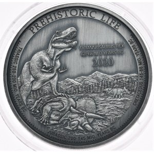 Kongo, 2020, Tyrannosaurus, 1 Unze Ag 9999, Antic