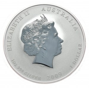 Austrália, Bull Year 2009, 1 oz, 1 oz Ag 999